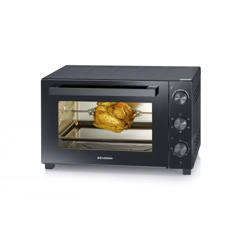 Horno eléctrico de sobremesa independiente SEVERIN TO 2076 — 46 L, 1800 W, independiente, negro, 515×420×365 mm