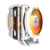 Disipador de CPU Darkflash E400 PLUS (blanco) — refrigeración activa por aire para CPU, diseño de torre, configuración de un solo ventilador