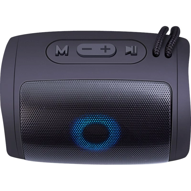 DEFENDER Enjoy S200 65200 altavoz Bluetooth portátil, TWS, 5 W, luz LED, FM, microSD, batería de 10 h, negro