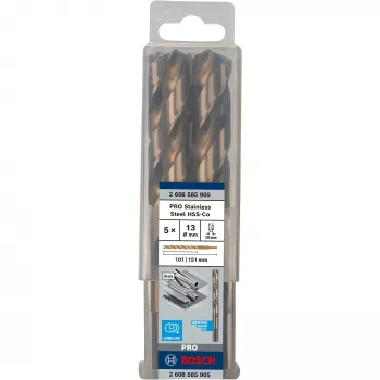 Brocas helicoidales Bosch HSS Cobalto 2608585905 Juego de 5 piezas