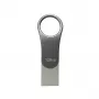 Silicon Power Mobile C80 memoria USB de 128 GB, USB Type-A / USB Type-C, USB 3.0 (3.1 Gen 1), titanio