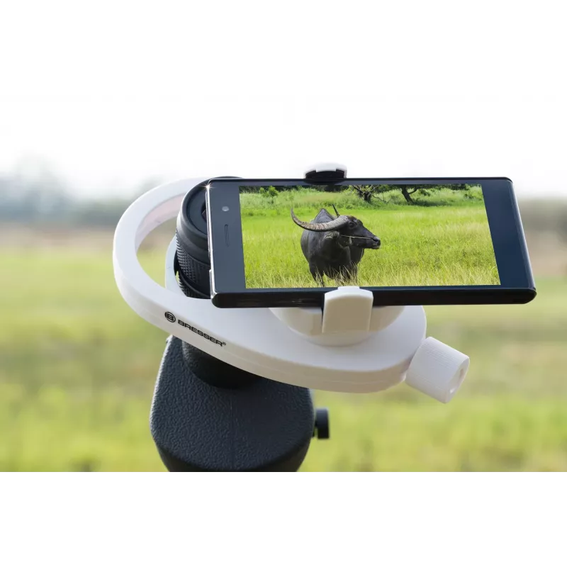 Bresser Optics 4914911 soporte para teléfono móvil/smartphone blanco
