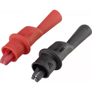 VOLTCRAFT pinza de cocodrilo conector macho 2 mm CAT III 1000 V, CAT IV 600 V negro, rojo MSK-111 (VC-8085005)