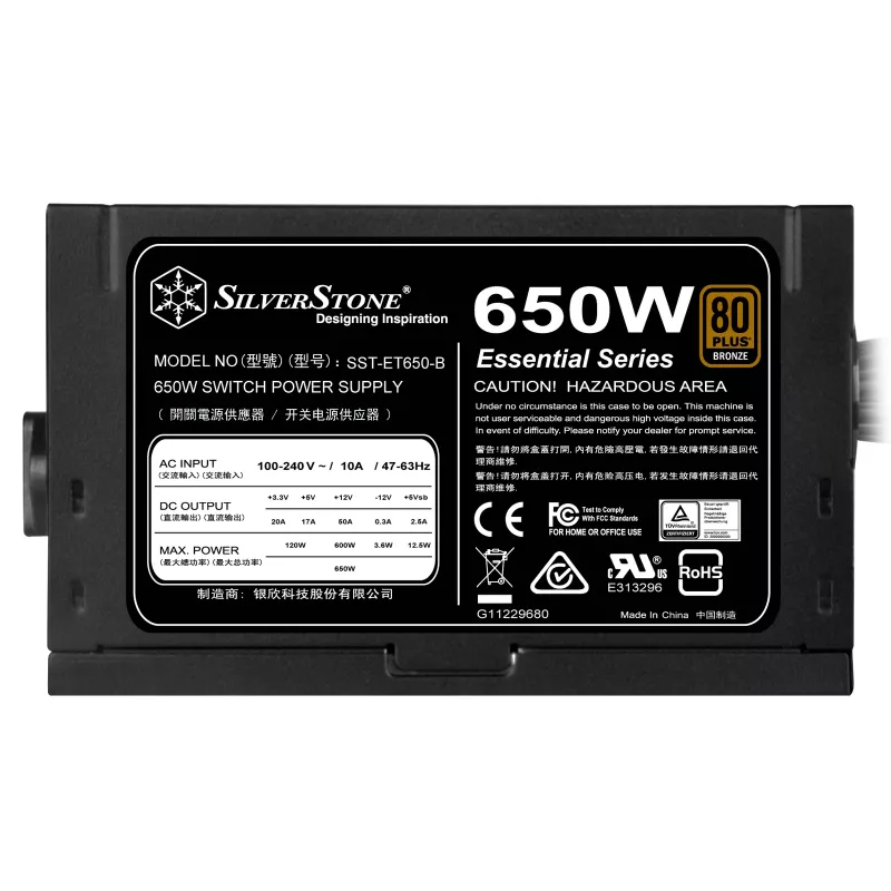 Fuente de alimentación Silverstone SST-ET650-B v1.4 650 W