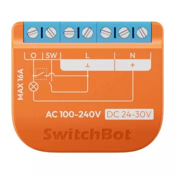 Relé inteligente SwitchBot W5502310 – control Wi‑Fi con monitorización de energía