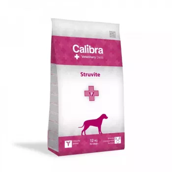 Comida seca para perros Calibra Veterinary Diets Struvite 12 kg – alimento veterinario para las vías urinarias, pollo, sin azúcar, sin gluten