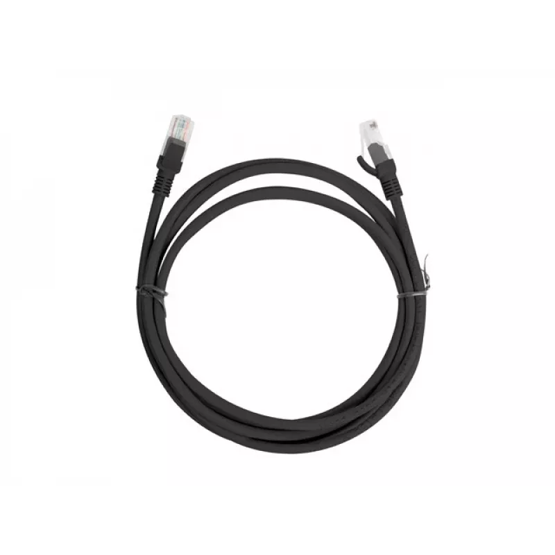 Lanberg PCU6-10CC-0200-BK Cable de red Cat.6 U/UTP, 2 m, Negro