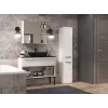 Armario de baño top e shop NEL II BIEL POŁ — de pie, 5 baldas, 310×300×1740 mm, blanco