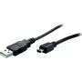 Cable USB S/CONN 14-16055 USB 2.0 5 m Mini-USB B USB A negro