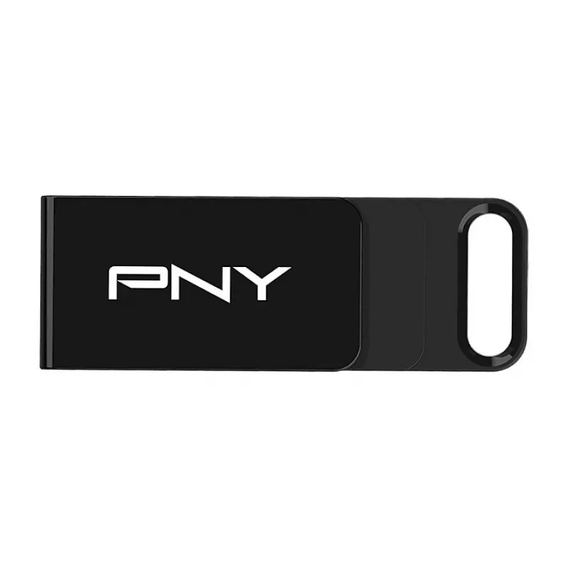 PNY Elite, 128 GB, USB Type-C, 3.2 Gen 1 (3.1 Gen 1), 120 MB/s, Dia, Negro