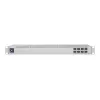 Switch de red gestionado L2 UBIQUITI USW-Aggregation — 8 ranuras SFP+, soporte 10G, sin ventilador, rack 1U, plateado
