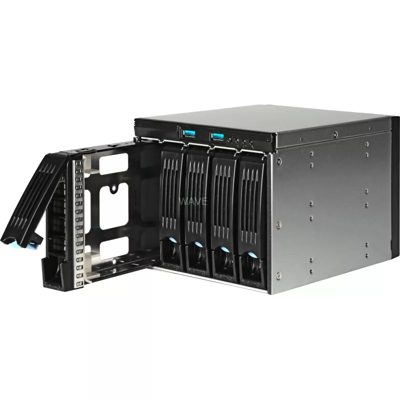 Módulo de jaula para discos Chenbro SK33502 de 5 bahías de 3,5 pulgadas, hot-swap SAS/SATA, negro