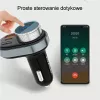 Manos libres Awei C-843 Bluetooth 5.0 con transmisor FM, conexiones USB y USB-C