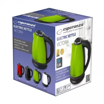 Hervidor ESPERANZA EKK113G 1,8 L 1800 W carcasa de acero inoxidable, apagado automático, protección contra funcionamiento en seco