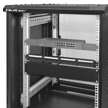 Qoltec 54512 Panel ciego para rack de 19", 2U, acero
