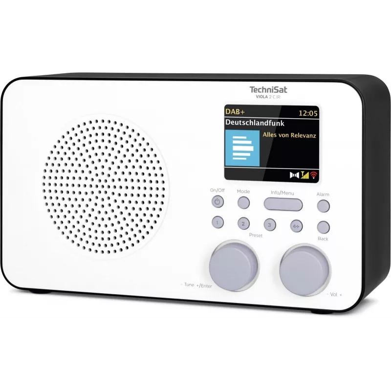 Radio por internet TECHNISAT VIOLA 2 C IR — Sintonizador analógico y digital, DAB+/FM, Wi-Fi, 3 W, TFT 2,4