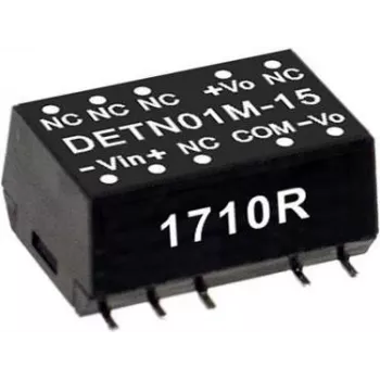MEAN WELL DETN01L-12 fuente de alimentación y convertidor de tensión 1 W (DETN01L-12)