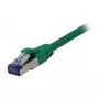 Cable de red RJ45 - CAT6A 500 MHz - 1,5 m - verde - S-STP(S/FTP) - componentes verificados (certificado GHMT) - A