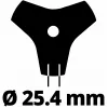 Cuchilla para desbrozadora Einhell 3405083 acero inoxidable 20 cm negro