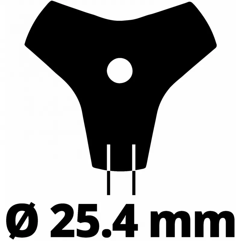 Cuchilla para desbrozadora Einhell 3405083 acero inoxidable 20 cm negro