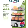 Salter EK5885VDE Vaporera compacta de 3 niveles