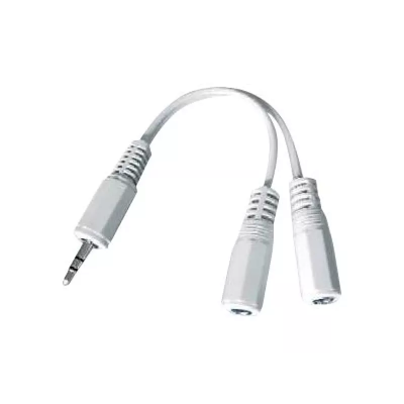 DIVISOR DE AUDIO CABLE 3,5MM/10CM BLANCO CCA-415-0.1M GEMBIRD
