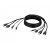 Cable combo Belkin Secure KVM - Cable de vídeo / USB / audio - conforme a TAA - USB, minijack, HDMI (M)