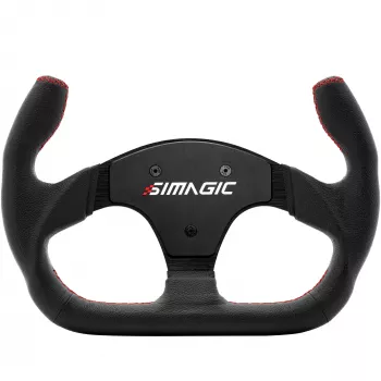 Simagic P-325C Volante de cuero de 325 mm para sim-racing