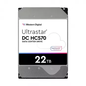 WD Ultrastar DC HC570 - disco duro - 22TB - interno - 3.5 (8,9 cm) - SATA 6Gb/s - 7200 rpm - búfer: 512MB - para Intel Next Unit of Computing 13 Extr