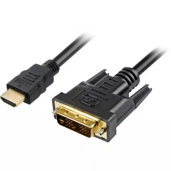 Sharkoon Cable adaptador - Single Link - HDMI macho a DVI-D macho