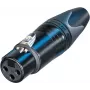 Conector XLR Neutrik conector hembra recto, número de polos: 3, negro NC3FXX-BAG 1 ud. (NC3FXX-BAG)