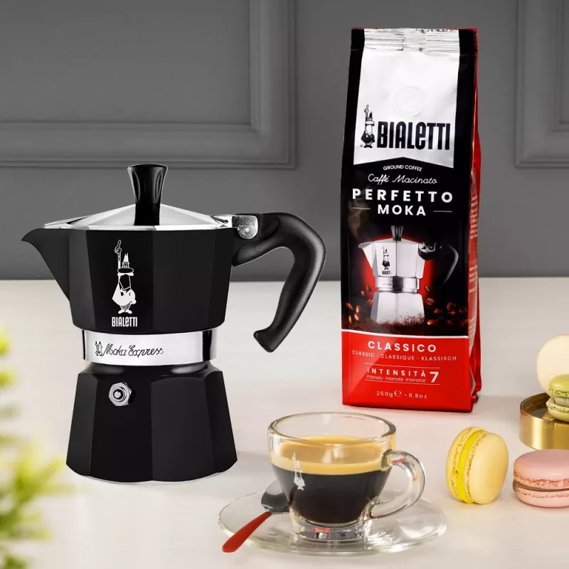 Bialetti Moka Express Cafetera moka Negro