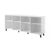 Cama Meble ETNA cómoda 200x42x82 cm, blanca mate