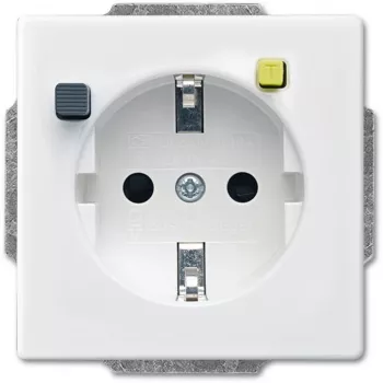 Enchufe Busch-Jaeger 3120 EUCB-84 CEE 7/3 2P+E 230 V 16 A blanco IP20