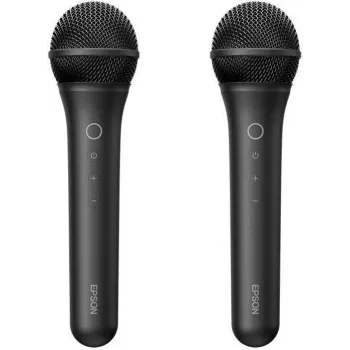 Epson ELPKM01 set de micrófono inalámbrico para karaoke, Negro