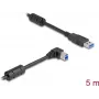 Cable USB DeLOCK conector macho Type-A a conector macho Type-B 90° acodado 5 m