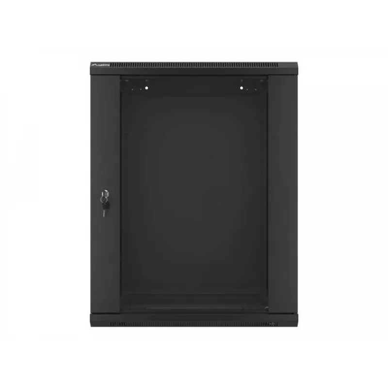 Armario de instalación de pared Lanberg 19'' 15U 600x450mm negro (puerta de cristal)