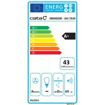 Placa de cocina con extracción CATA | IAS 7024 | Inducción | Número de zonas de cocción 4 | Slider | Negro | CATA | Placa con campana extractora | IAS 7024 | Inducción | 77 cm | Número de zonas de cocción