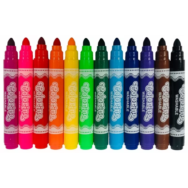 Rotuladores Colorino 42651PTR punta redonda 12 colores set