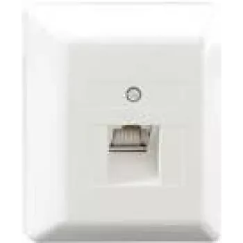 Rutenbeck UAE-Cat.6A iso-8 U Ap rw - Toma de red - RJ 45 - 1 toma de red - blanco puro, RAL 9010 (13411501)