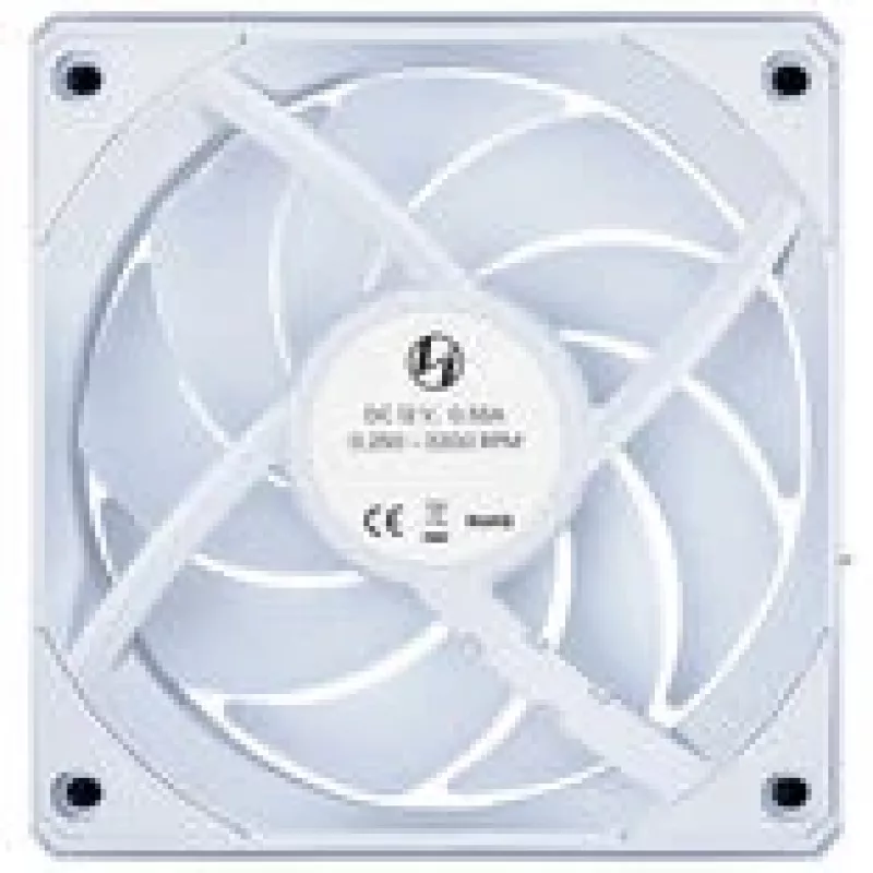 Ventilador de carcasa inalámbrico Lian Li UNI FAN 12CL1W3W blanco 120mm — 120mm, compatible con hub PWM, modular
