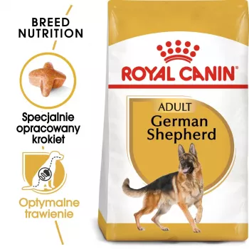 Pienso para perros Royal Canin German Shepherd Adult, 11 kg — raza grande, ave, 24 % proteína, 19 % grasa