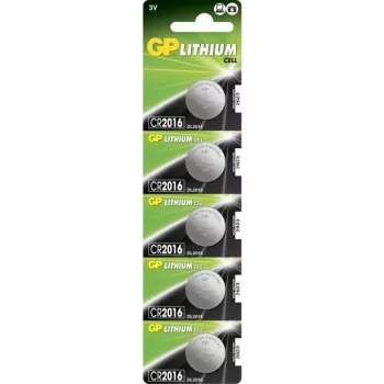 GP Batteries CR2016 pila de litio - litio - botón/moneda - 3 V (060.2016C5)