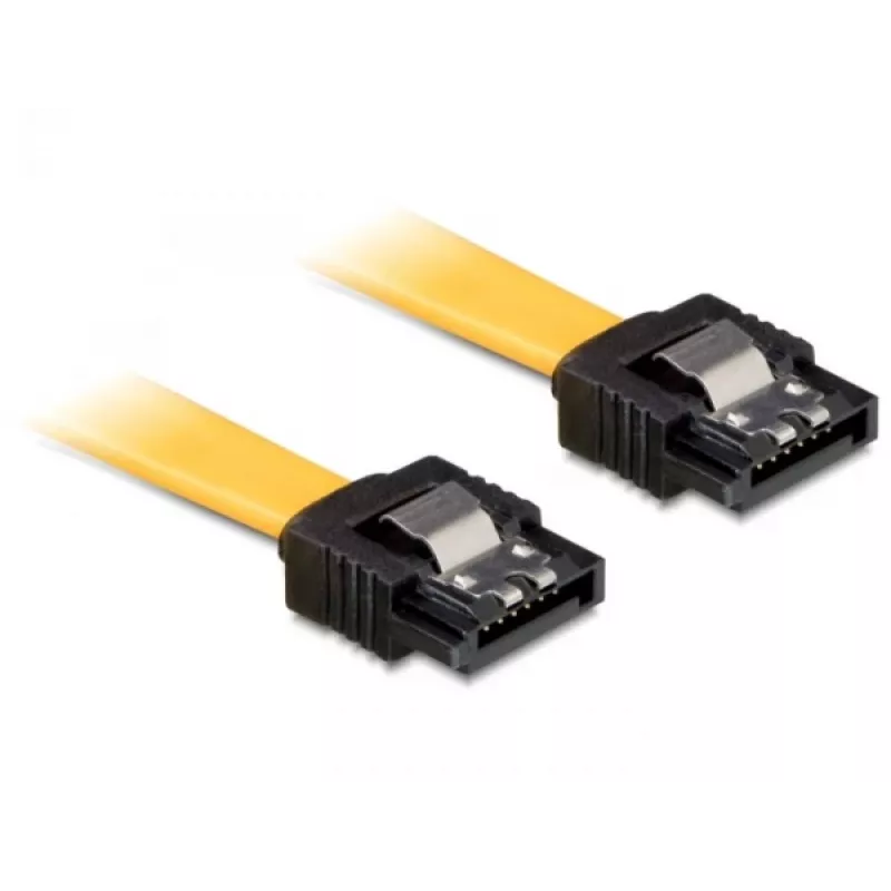 Cable SATA conector macho/conector macho DeLOCK 82809 0,5 m amarillo