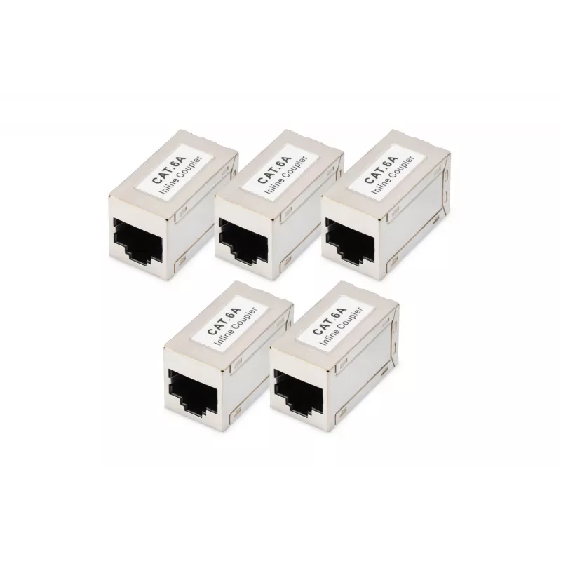 Digitus CAT 6A acopladores modulares blindados 5 piezas RJ-45 contactos dorados