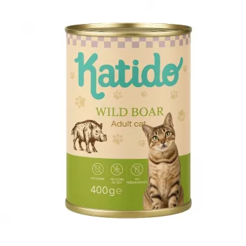 KATIDO Jabalí - comida húmeda para gatos - 400 g