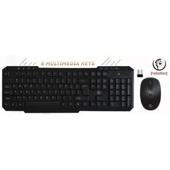 Conjunto de teclado y ratón inalámbricos Rebeltec