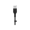 Belkin BOOST CHARGE Flex cable USB-A a Lightning CAA008BT1MBK, 1 m, negro