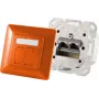 Toma de red 2 x RJ-45 ShiverPeaks S/CONN 74280-O Cat6a 500 MHz naranja metal mate