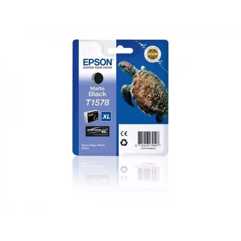 Cartucho de tinta Epson T1578 1 unidad Original Alto (XL) Rendimiento Negro